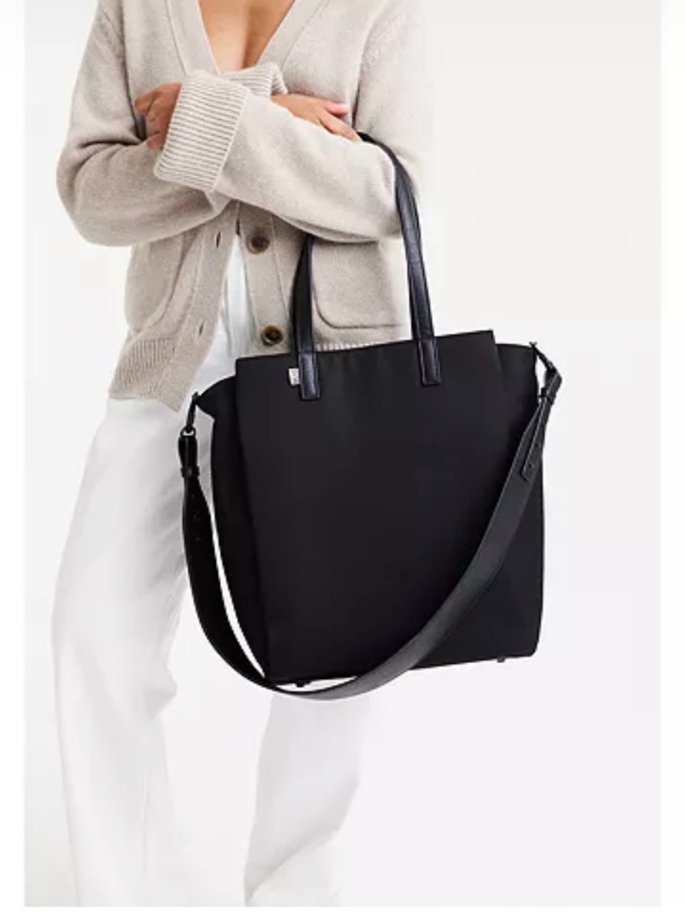 BEIS commuter Black Women's Tote Bag with Shoulder Strap